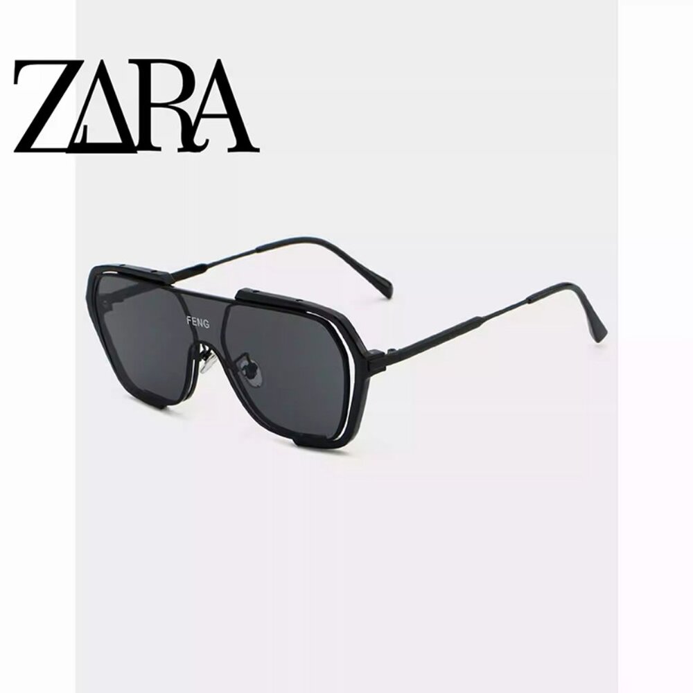 Windproof Sunglasses Large Frame Black Sunglasses
